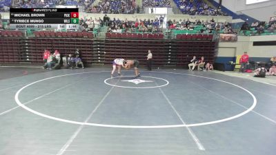 215 lbs Round Of 16 - Michael Brown, Pickens vs Tyriece Mungo, Wilson