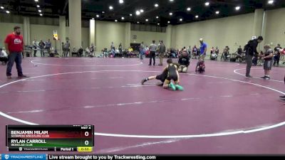 80 lbs Semifinal - Benjamin Milam, Scorpion Wrestling Club vs Rylan Carroll, Ironclad Club