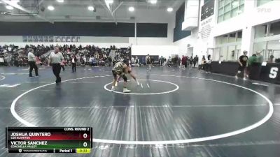 120 lbs Cons. Round 2 - Joshua Quintero, Los Alamitos vs Victor Sanchez, Coachella Valley