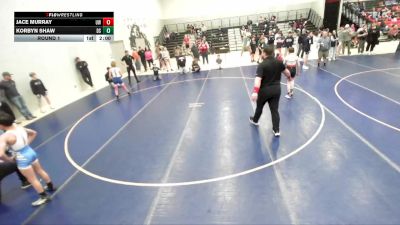 92-98 lbs Round 1 - Jace Murray, Uintah Wrestling vs Korbyn Shaw, Declo Stingers