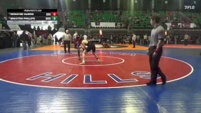 5A 165 lbs Cons. Round 3 - Dewayne Harris, Carver Birmingham vs Braxton Phillips, Moody Hs
