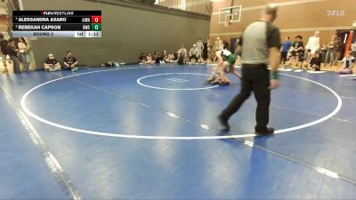 135 lbs Round 2 - Rebekah Capson, Bonneville Wrestling Club vs Alessandra Asaro, All In Wrestling Academy