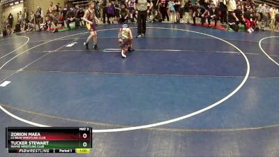 92 lbs Quarterfinal - Tucker Stewart, Wayne Wrestling Club vs Zorion Maea, LV Bear Wrestling Club