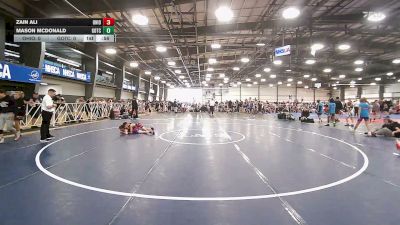 75 lbs Quarterfinal - Zain Ali, Ohio United - MS vs Mason Mcdonald, Team Gotcha - MS
