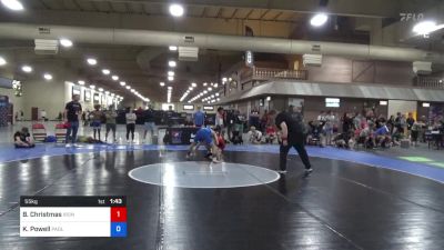55 kg Cons 8 #1 - Brodie Christmas, Ironclad Wrestling Club vs Kaiden Powell, Paola High School Wrestling
