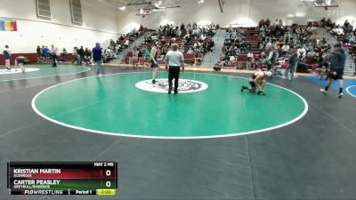 144 lbs Cons. Round 4 - Kristian Martin, Glenrock vs Carter Peasley, Greybull/Riverside