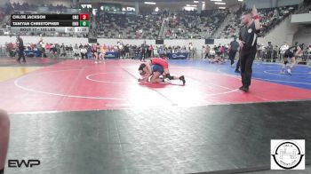 108 lbs Round Of 64 - Chloe Jackson, Comanche MS vs Taniyan Christopher, Enid Junior High