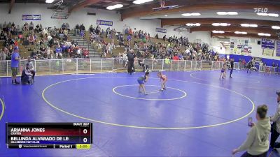 55 lbs Round 2 - Arianna Jones, Crater vs Bellinda Alvarado De Leon, Hillsboro Mat Club