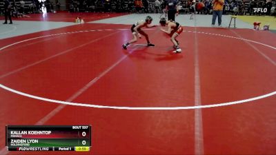 93 lbs Cons. Round 2 - Zaiden Lyon, Holdingford vs Kallan Koehntop, MAHACA