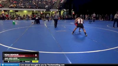 120 lbs Quarterfinal - Noah Renfroe, Lake Superior Wrestling Academ vs Sam Williams, No Nonsense Wrestling