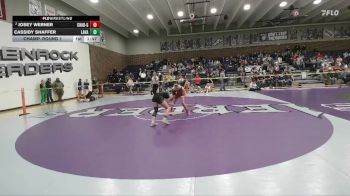 105 lbs Champ. Round 1 - Josey Werner, Chadron Girls vs Cassidy Shaffer, Lander Valley