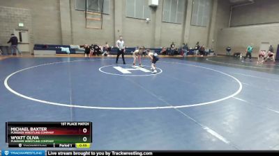 125 lbs 1st Place Match - Wyatt Oliva, Punisher Wrestling Company vs Michael Baxter, Punisher Wrestling Company