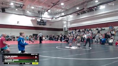 59-63 lbs Round 1 - Gunner Greer, Greenwood WC vs Caleb Sparks, Carmel USA WC