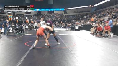 130 lbs Consi Of 8 #1 - Peyton Ollinger, Folsom (SJ) vs Zelilah Elliston-Perez, Upland (SS)