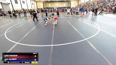 97 lbs Semifinal - Cain Crosson, IA vs Levi Halbert, NE