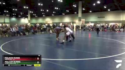 195 lbs Round 3 (6 Team) - Malcom Burris, Storm Wrestling vs Malachi Evans, MXW Black