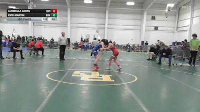 113 lbs 3rd Place - Jaribella Lewis, Empire WC (NH) vs Evie Martin, None
