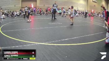 49 lbs Semis & 1st Wrestleback (8 Team) - Landen Morris, Backyard Brawlers vs Camila Ramirez, Ares Black