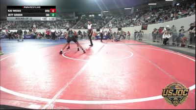 100 lbs Round Of 32 - Kai Weiss, Open Mats vs Jett Greer, Shelton Wrestling Academy