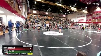 115 lbs Cons. Round 2 - Kam Hineman, Douglas vs River James, Powell