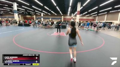 105 lbs Round 1 - Cate Norden, 3F Wrestling vs Lauren Garcia, Jflo Trained