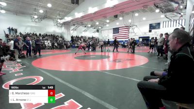 160 lbs Round Of 16 - Gianluca Marchese, Fordham Preparatory School vs Luca Arnone, St Joseph By The Sea HS