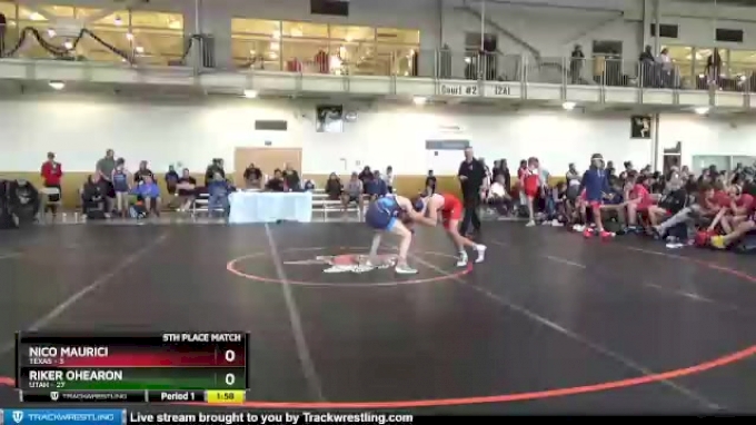 102 lbs Placement Matches (16 Team) - Nico Maurici, Texas vs Riker ...
