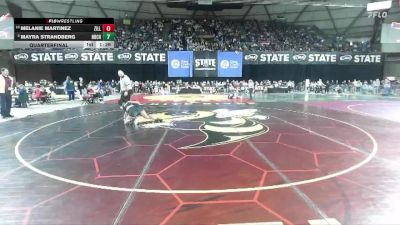 Girls 1B/2B/1A 115 Quarterfinal - Melanie Martinez, Zillah (Girls) vs Mayra Strandberg, North Beach (Girls)