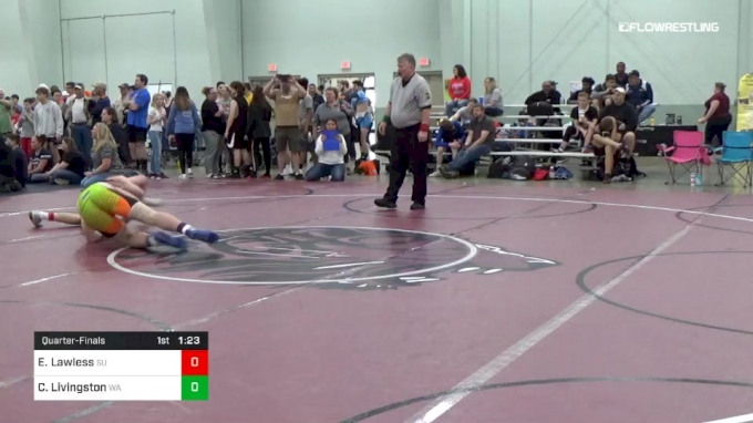 189 lbs Quarterfinal - Elijah Lawless, SU vs Connor Livingston, WA