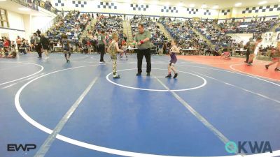 58 lbs Round Of 16 - Weston Gordineer, Buck Pride Wrestling vs Gauge Littlefield, Coweta Tiger Wrestling
