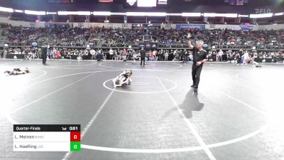 85 lbs Quarterfinal - Luke Meinen, Blue Valley Wrestling Club vs Luke Hoefling, Legends Of Gold