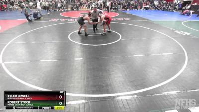 217 lbs Champ. Round 1 - Robert Stock, Monte Vista High School vs Tyler Jewell, Northgate High School