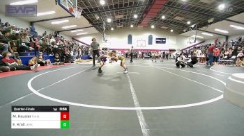 52 lbs Quarterfinal - Messiah Hausler, R.A.W. vs Elijah Kroll, Jenks Trojan Wrestling Club