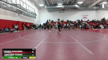 150 lbs Cons. Round 2 - Dominic Schocherra, Eaglecrest B vs Christofer Vazquez, Pueblo County