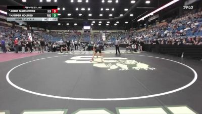 110 lbs Semifinal - Harper Holmes, Pittsburg HS vs Abbie Slothower, Salina-Central Hs