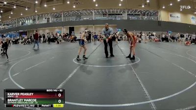 92 lbs Round 4 - Karver Peasley, INWTC vs Brantley Marcoe, Seymour Wrestling Club