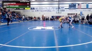 113 lbs 1st Place Match - Kolten Terwilliger, Vinita vs Jackson Martin, Berryhill