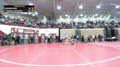 140 lbs Champ. Round 1 - Isabelle Hathaway, Garrett vs Hadleigh Row, Harrison Highschool