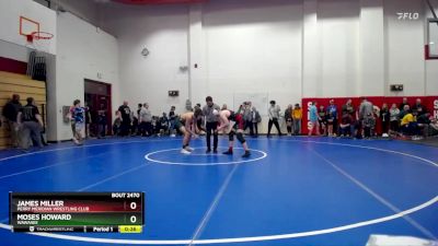 157 lbs Champ. Round 3 - James Miller, Perry Meridian Wrestling Club vs Moses Howard, Wawasee