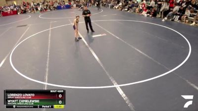 70 lbs Cons. Round 3 - Lorenzo Lovato, Simley Wrestling Club vs Wyatt Chmielewski, Waconia Wrestling Club