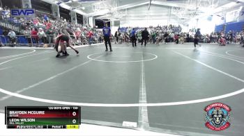 130 lbs Cons. Round 2 - Brayden Mcguire, Butler vs Leon Wilson, Mill Valley