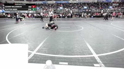 110 lbs Round Of 16 - Jaxsen Williamson, Chase County vs Klayton Meek, D3wc