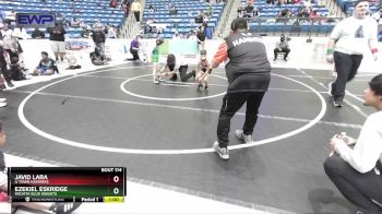 49 lbs Quarterfinal - Ezekiel Eskridge, Wichita Blue Knights vs Javid Lara, U Town Hammers