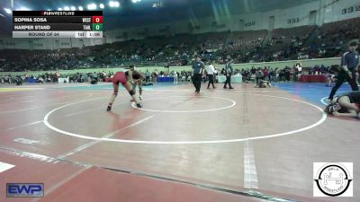 120 lbs Round Of 64 - Sophia Sosa, Westmoore Wresting vs Harper Stand, Tahlequah Wrestling Club