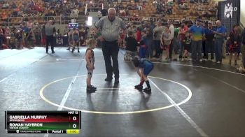 42 lbs Cons. Semi - Rowan Haybron, Vinton County vs Gabriella Murphy, Springboro