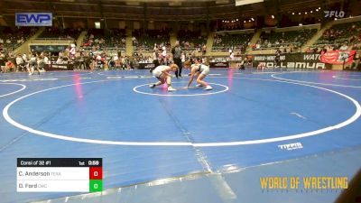 125 lbs Consi Of 32 #1 - Charles Anderson, Texas Select Wrestling Club vs Devin Ford, Cowboy Wrestling Club