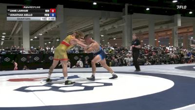 97 lbs Quarters - Zane Lanham, West Virginia vs Jonathan Aiello, Penn RTC/ Titan Mercury Wrestling Club (TMWC)