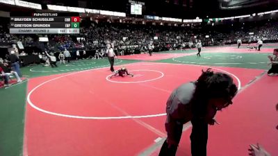 50 lbs Champ. Round 2 - Brayden Schussler, CHW2 vs Greyson Grunden, EMPA