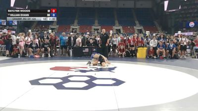 110 lbs Champ. Rd Of 128 - Raylynn Woods, Nevada vs Killian Evans, Missouri