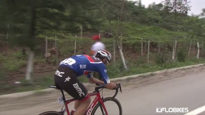 Silvan Dillier Sprints For The KOM Jersey AT Tour of Guangxi Stage 2